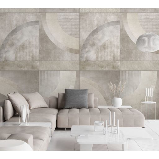 Behang Expresse Esbjerg INK7511 JONEN Nagyformátumú geometrikus minta bézs szürke szürkésbézs aranyló barna falpanel