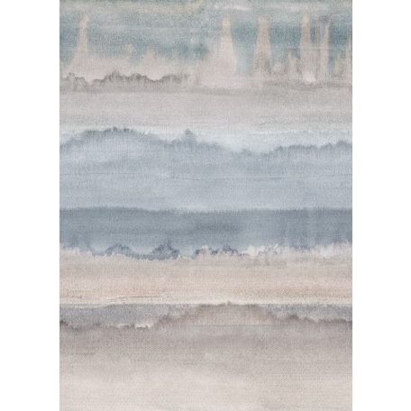 Behang Expresse Esbjerg INK7514 DOVER Akvarell vízszintes szaggatott csíkozású színátnenetes kék zöld bézs szürke barna falpanel
