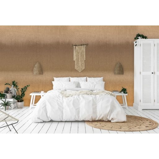 Behang Expresse Esbjerg INK7532 VJALTRING Modern vízszintes osztású szövetminta bézs és barna árnyalatok falpanel