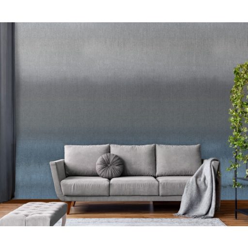 Behang Expresse Esbjerg INK7533 VJALTRING Modern vízszintes osztású szövetminta kék és szürke árnyalatok falpanel