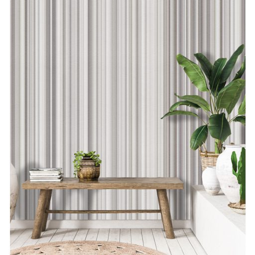Behang Expresse Esbjerg INK7537 BYRKNES Akvarell csíkos minta krémfehér szürke falpanel