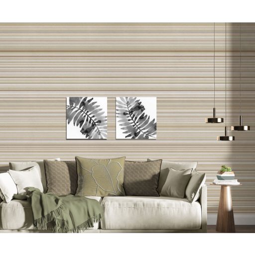 Behang Expresse Esbjerg INK7540 JONEN Vízszintes csíkozású minta krém bézs barna falpanel