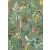 Behang Expresse Floral Utopia INK7557 TROPICAL WINTER "tél" a trópusokon életkép Art Deco háttéren zöld sötétzöld menta sárga terra falpanel