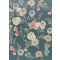 Behang Expresse Floral Utopia INK7561 TEA GARDEN ROMANCE Natur virágba borult teafák világoskék petrol lila rózsaszín fehér falpanel
