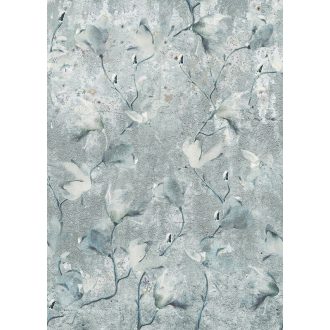   Behang Expresse Floral Utopia INK7575 MAGNOLIA WALLS Natur magnólia betonfalon futtatva kék zöld szürke fehér falpanel