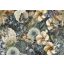 Behang Expresse Floral Utopia INK7576 EDEN BLUES Virágos az éden virágpompája pillangókkal bézs világoskék kék barna falpanel