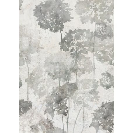 Behang Expresse Floral Utopia INK7581 HORTENSE GRAY Natur hortenzia "liget" betonfal háttéren szürkésfehér szürke árnyalatok falpanel