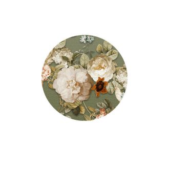   Behang Expresse Floral Utopia INK7601 SWEET ROSA MOSS Natur rózsák tengere mohazöld krém sárga zöld barna fehér falpanel