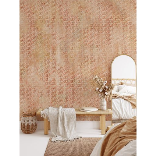 Meleg tónusokban pompázó színátmenetes struktúr design bézs barna sárga és narancs tónus falpanel