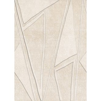   Gigantikus geometriai formák plasztikus 3D megjelenítése krém homokszín és szürke tónus falpanel