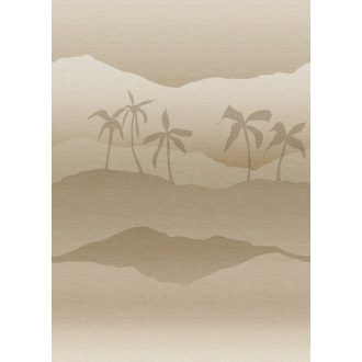   A sivatag legszebb arca! Oázis pálmákkal dűnékkel és az Atlasz vonulataival bézs barna és homokszín tónus falpanel