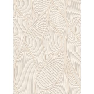   Relaxzóna! Barátságos lágyan fonódó 3D hullámminta krém bézs és barna tónus falpanel