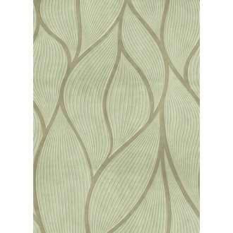   Relaxzóna! Barátságos lágyan fonódó 3D hullámminta mohazöld és szürkészöld tónus falpanel