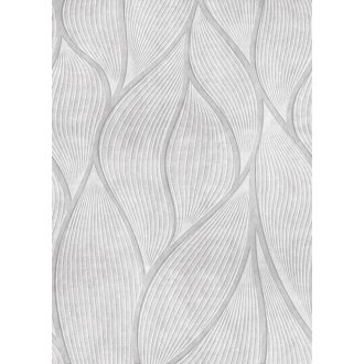   Relaxzóna! Barátságos lágyan fonódó 3D hullámminta szürkésfehér és szürke tónus falpanel