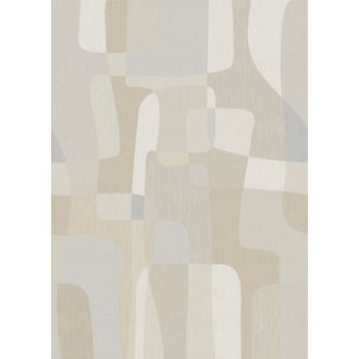   Modern absztrakt skandináv stílusú geometriai minta krém bézs szürke és szürkésbézs tónus falpanel