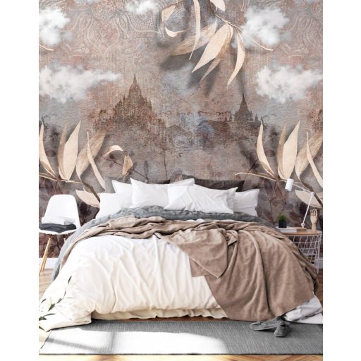 All in One! Stílusok és motívumok elegye Misztikum Botanika Orientalizmus Építészet fehér szürke bézs mokka és vörösesbarna falpanel