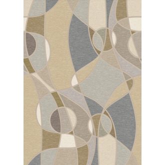   Az Absztrakció új szintje - Barangolás változatos formákon keresztül krémfehér bézs szürke és aranybarna tónus falpanel