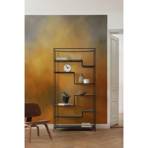 A borostyán szineiben pompázó ékszer vagy művészi festmény borostyán narancs vörös sárga és szürke tónusok falpanel/digitális nyomat