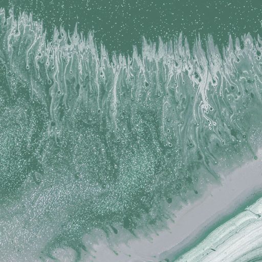 A folyamatos mennyiségi változás egy megragadott pillanata zöld szürke és fehér tónusok falpanel/digitális nyomat