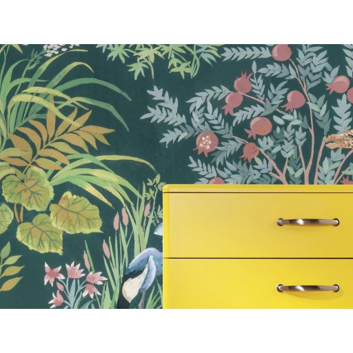 Zsiráf zebra & Co. - Itt jönnek a dzsungel/szavanna legizgalmasabb lakói zöld barna és sokszínű falpanel/digitális nyomat