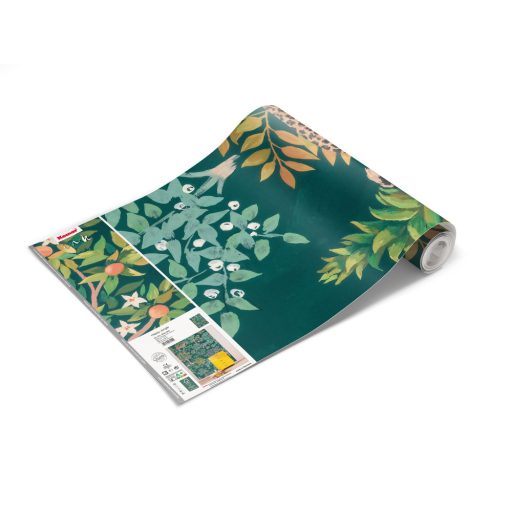 Zsiráf zebra & Co. - Itt jönnek a dzsungel/szavanna legizgalmasabb lakói zöld barna és sokszínű falpanel/digitális nyomat