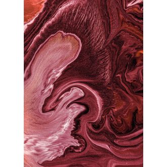   Álomszerű vörös tónusok hullámzó keveréke rózsaszín vörös vörösesbarna fehér és narancs tónusok falpanel/digitális nyomat
