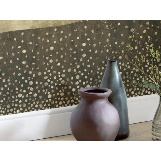 Egyedülálló éjszakai hangulat - Hegycsúcs holdfényben fekete bézs barna szürkészöld és holdfényfehér tónusok falpanel/digitális nyomat