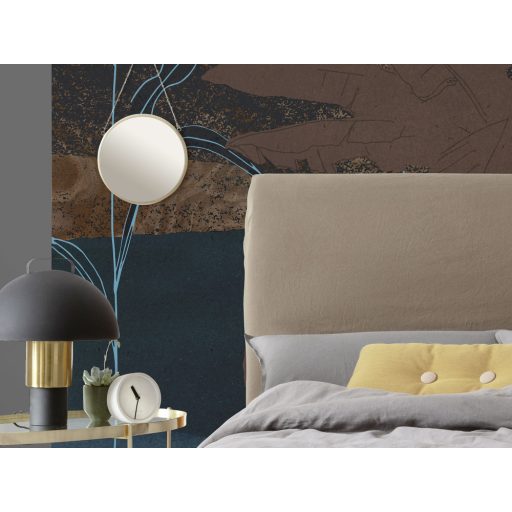 Hétköznapi csillagászat nem mindennapi látvány - Szuperhold fekete barna kék és sárga tónusok falpanel/digitális nyomat