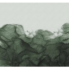   Álomszerű hömpölygő (illat)köd titokzatos kilátással törtfehér és zöld tónusok falpanel/digitális nyomat
