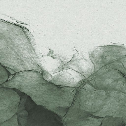 Álomszerű hömpölygő (illat)köd titokzatos kilátással törtfehér és zöld tónusok falpanel/digitális nyomat