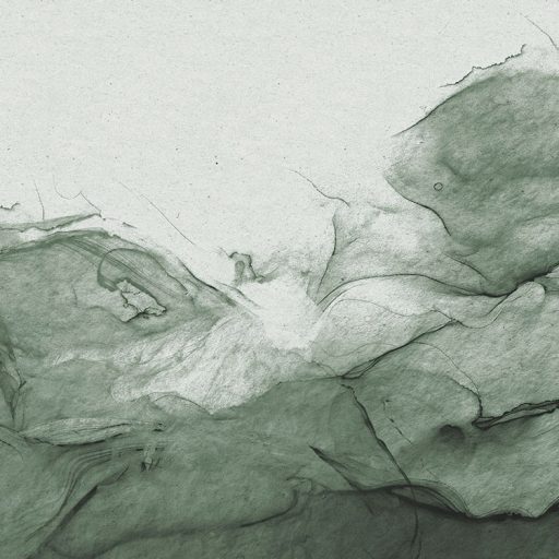 Álomszerű hömpölygő (illat)köd titokzatos kilátással törtfehér és zöld tónusok falpanel/digitális nyomat