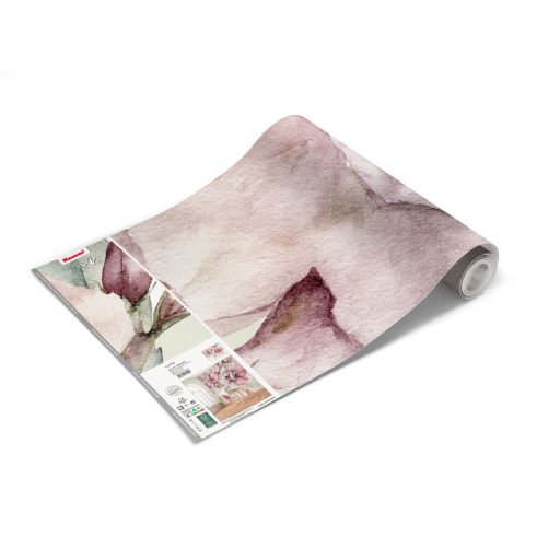 Méretén csak szépsége mutat túl - Színpompás virágdekor fehér bézs mályva zöld tónusok falpanel/digitális nyomat