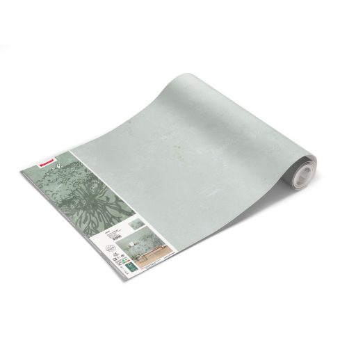 Ringatózás a lágy virág fuvallatban zöld sötétszürke és törtfehér tónusok falpanel/digitális nyomat