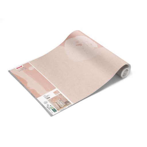 Az életöröm kifejezése ebben a design-ban csodás színekkel rózsaszín bézs barna és krém tónusok falpanel/digitális nyomat