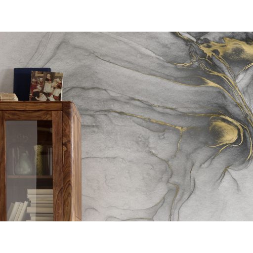Stílus és elegancia - Fényűző márványminta arannyal finomítva törtfehér szürke fekete és arany tónusok falpanel/digitális nyomat