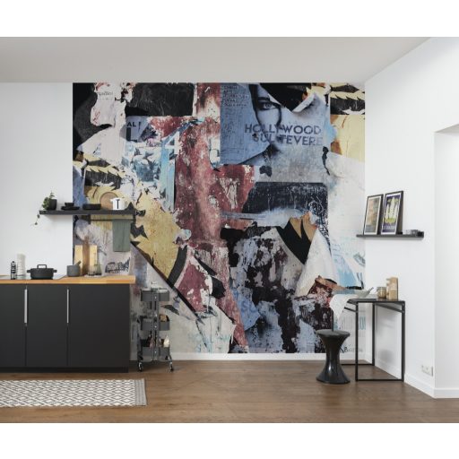 Műalkotás otthonába ezzel a látványos kollázzsal fehér fekete vörös és sokszínű tónus falpanel/digitális nyomat