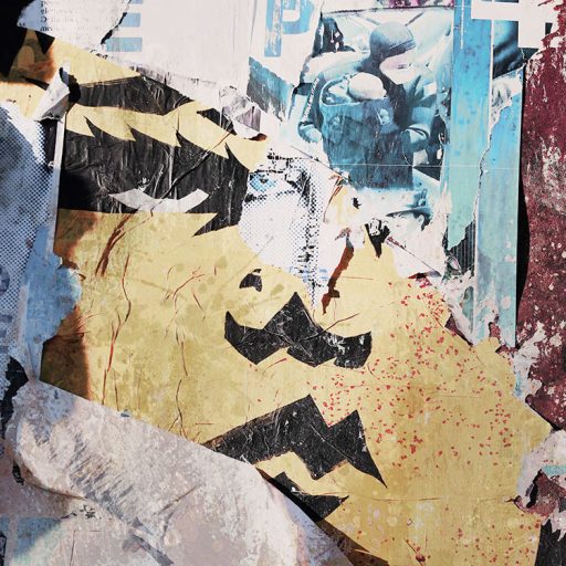 Műalkotás otthonába ezzel a látványos kollázzsal fehér fekete vörös és sokszínű tónus falpanel/digitális nyomat