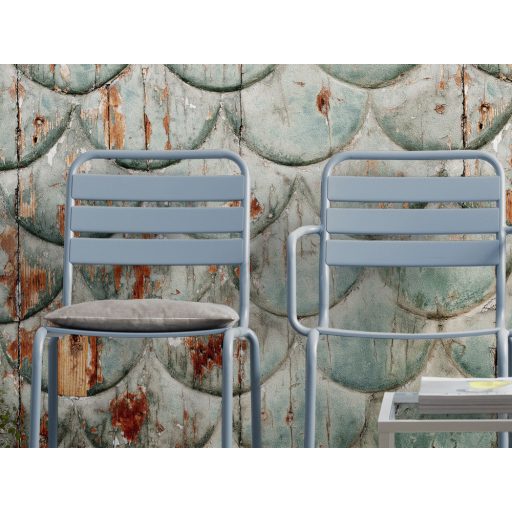 Elegáns antik design halpikkelyes megjelenés zöld szürke vörös fekete és törtfehér tónusok falpanel/digitális nyomat