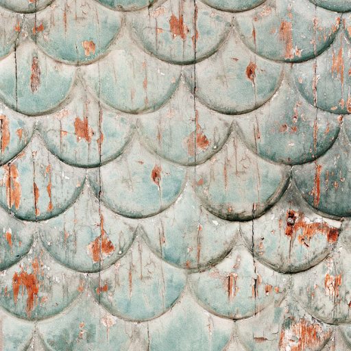 Elegáns antik design halpikkelyes megjelenés zöld szürke vörös fekete és törtfehér tónusok falpanel/digitális nyomat