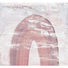   Kőhatású művészi szivárványkapu ábrázolás bézs rózsaszín fehér mályva lila és barna tónusok falpanel/digitális nyomat