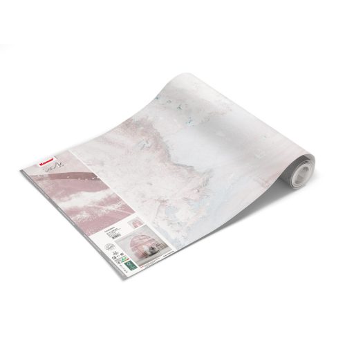 Kőhatású művészi szivárványkapu ábrázolás bézs rózsaszín fehér mályva lila és barna tónusok falpanel/digitális nyomat