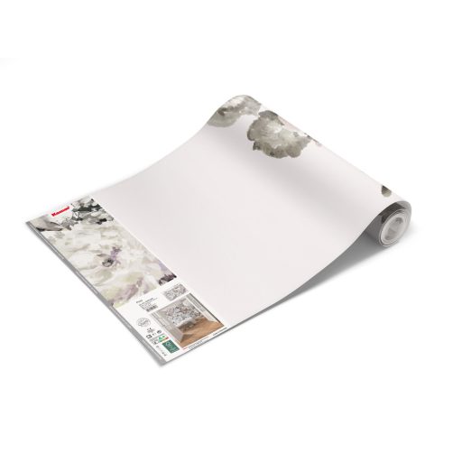 Fantasztikus "virágcsokor" pasztell színekben fehér kék zöld mályva bézs és sötétszürke tónusok falpanel/digitális nyomat