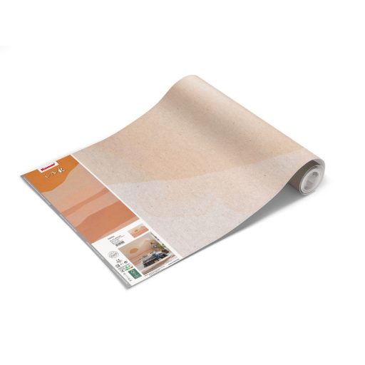 Pompás természeti kép - Narancssárga napkorong a sivatag dűnéi között bézs barna és vörösesbarna tónusok falpanel/digitális nyomat