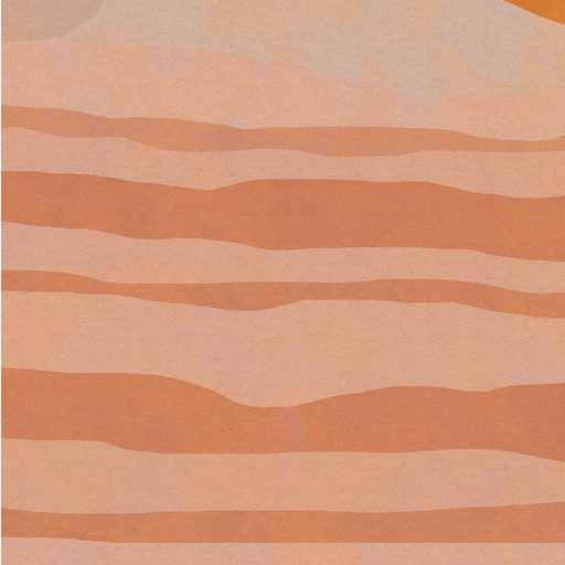 Pompás természeti kép - Narancssárga napkorong a sivatag dűnéi között bézs barna és vörösesbarna tónusok falpanel/digitális nyomat