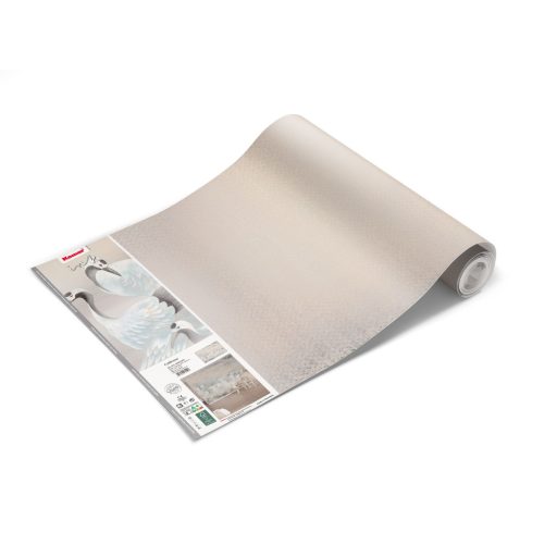 Szinte megáll az idő! Varázslatos pillanat - gázlómadarak a ködös tóban fehér szürke fekete sárga és rózsaszín falpanel/digitális nyomat