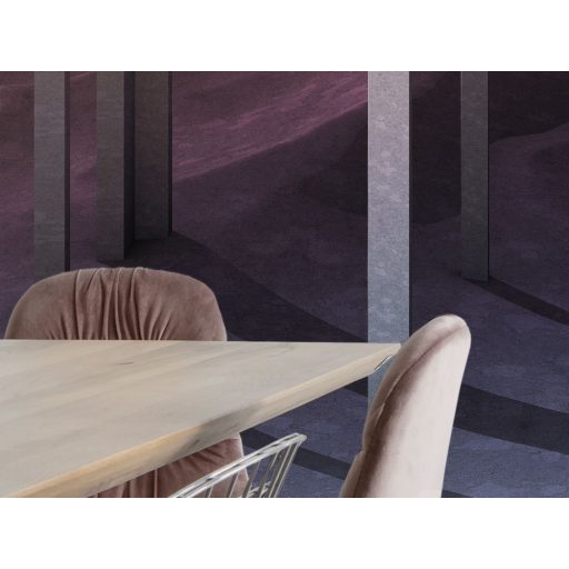 Holdfényben fürdőző orientális stílusú panorámakép vörös lila sárga mályva és szürkéskék tónusok falpanel/digitális nyomat