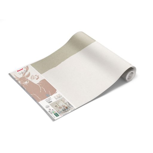 Az erdő lakói skandináv stílusú megjenítésben krém/bézs barna kék és zöldesszürke tónusok gyerekszobai falpanel/digitális nyomat