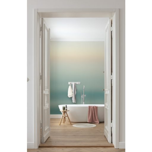 Érezd az óceán erejét! Csodálatos sziluett megjelenés vízzöld petrolzöld bézs sárga és narancs tónusok falpanel/digitális nyomat