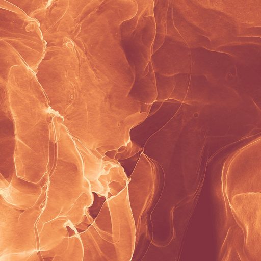 Fény Melegség Érzékiség - Hömpölygő nonfiguratív grafikus motívum vörös vörösesbarna és sárga falpanel/digitális nyomat