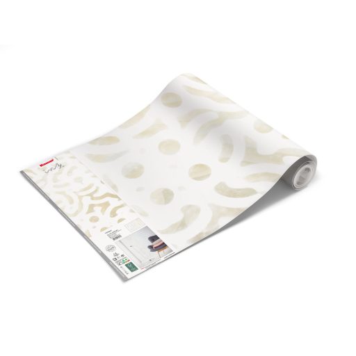 Keleties grafikus design finom színekben fehér szürke zöld kék arany és barna tónusok falpanel/digitális nyomat